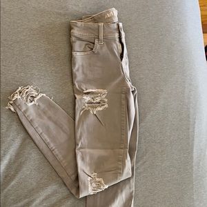 American Eagle Ripped Gray Jeans